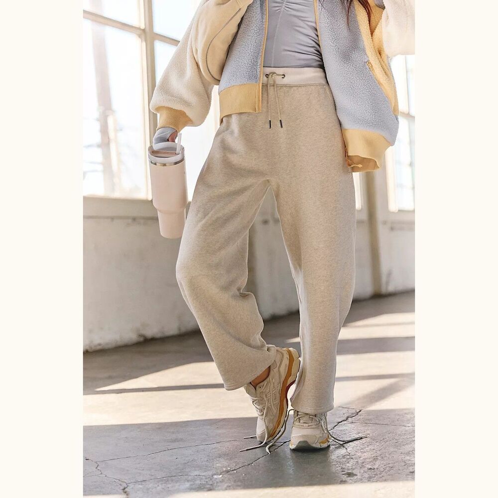 Free People FP Movement You Wish Pants Women's Trouser High-Rise Gray XS 288653